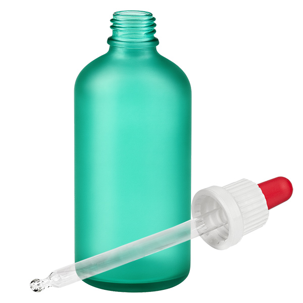 Flacon à pipette 100ml blanc/rouge OV GreenLine UT18/100 Flacon à pipette 100ml blanc/rouge OV GreenLine UT18/100