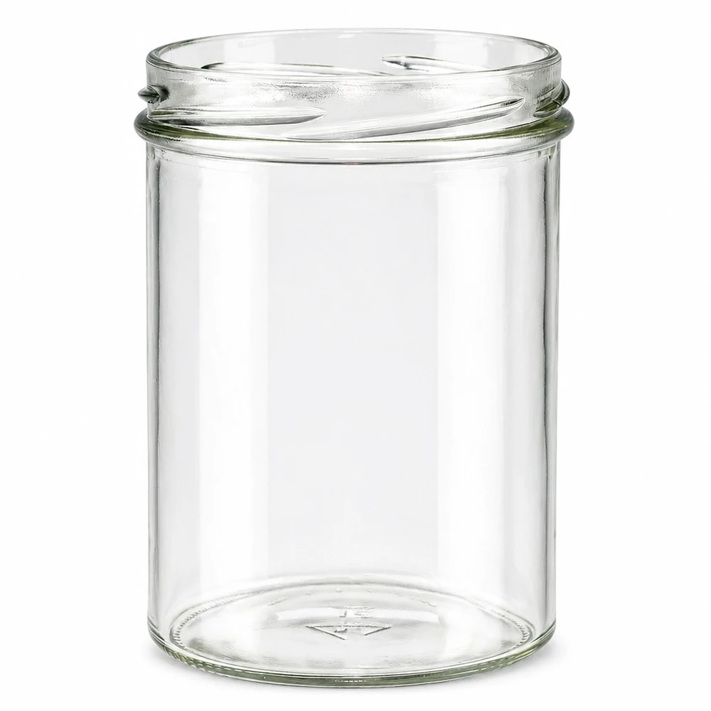 Pot à confiture vide UNiTWIST Sturz435 435ml avec filetage TO82 pot transparent sans couvercle pour confiture
