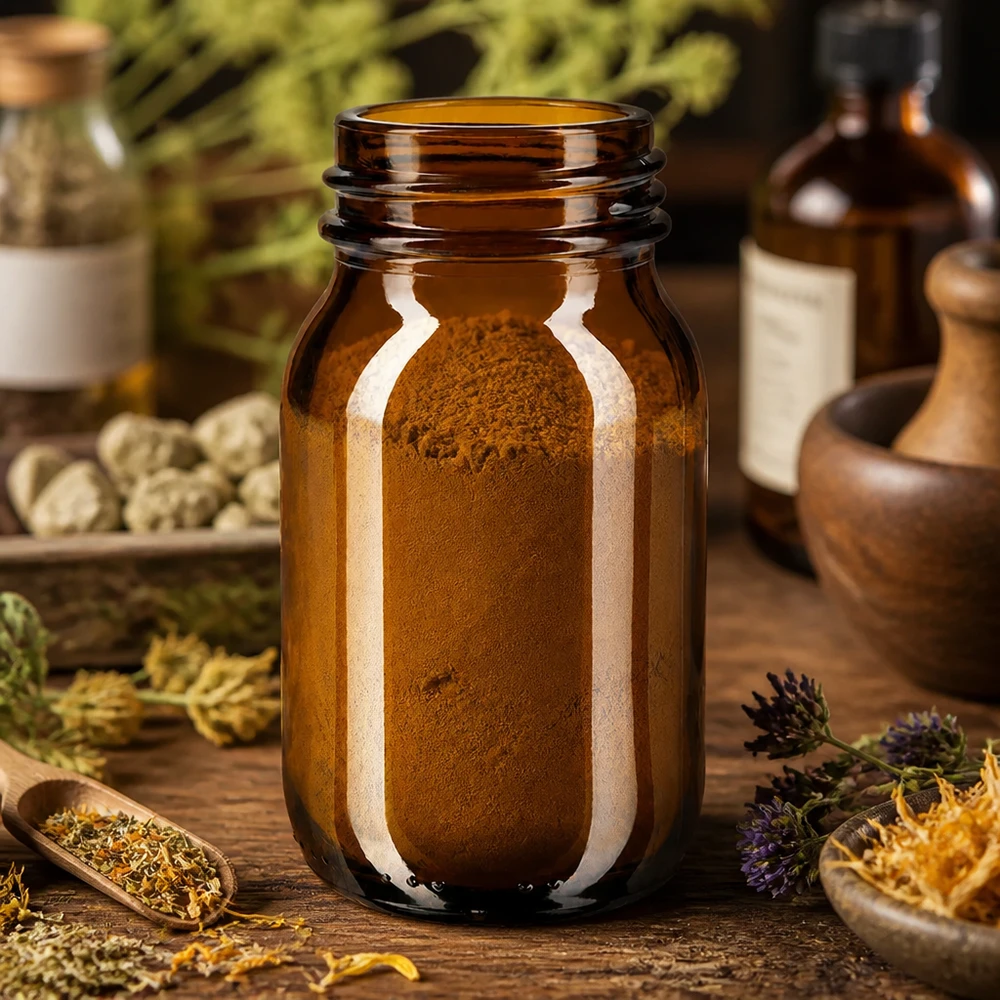 Bocal à col large en verre ambré 100 ml, goulot DIN 40, sans couvercle Bouteille en verre brun à large ouverture de 100ml idéale pour les cosmétiques naturels et les extraits de plantes