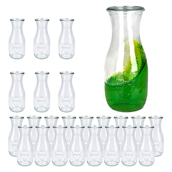 Lot de 24 pots Weck 530ml bouteille de jus de fruits Lot de 24 pots Weck 530ml bouteille de jus de fruits