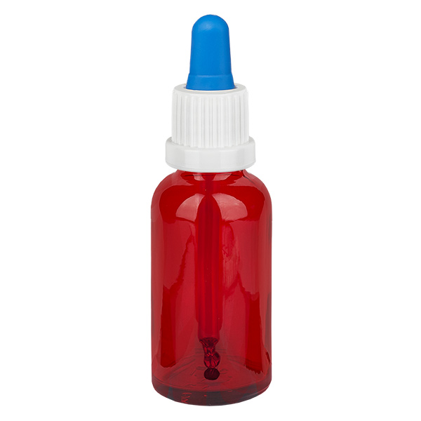 Flacon à pipette 30ml blanc/bleu OV RedLine UT18/30 Flacon à pipette 30ml blanc/bleu OV RedLine UT18/30