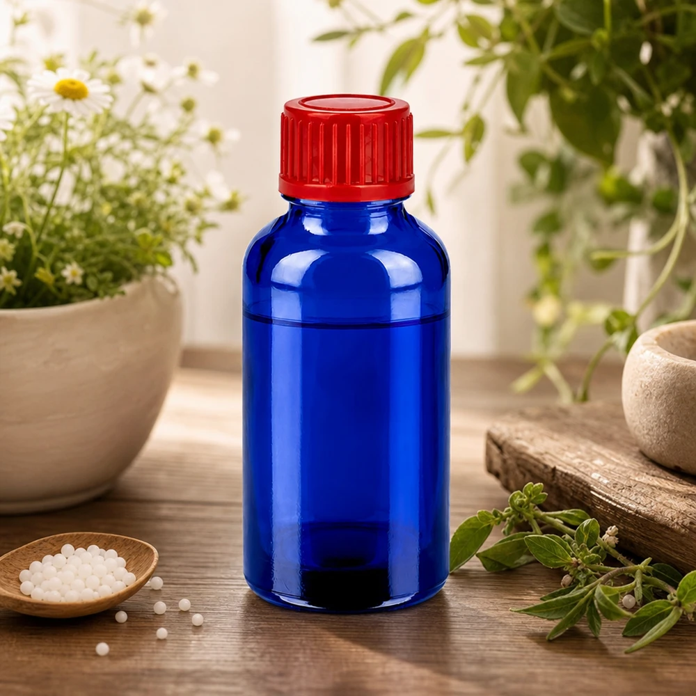 Flacon de 30ml 11mm SV rouge STD BlueLine UT18/30 Bouteille en verre brun de 30ml alternative en bleu avec une épaisseur de paroi optimale pour les applications goutte à goutte