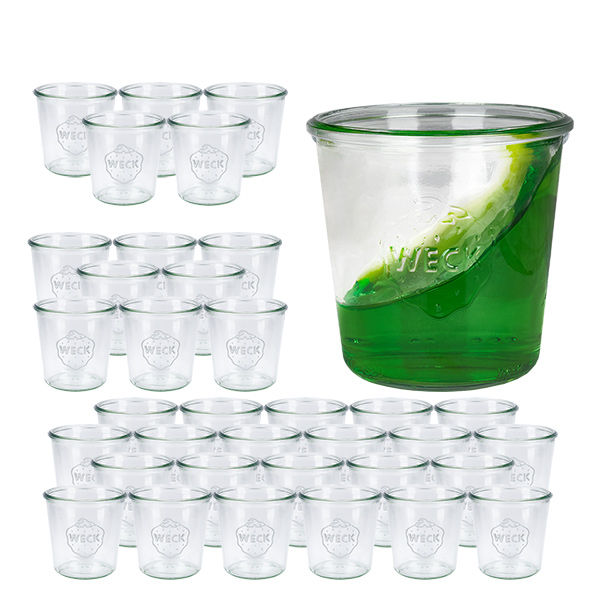Set de 36 pots Weck 580ml verres renversés