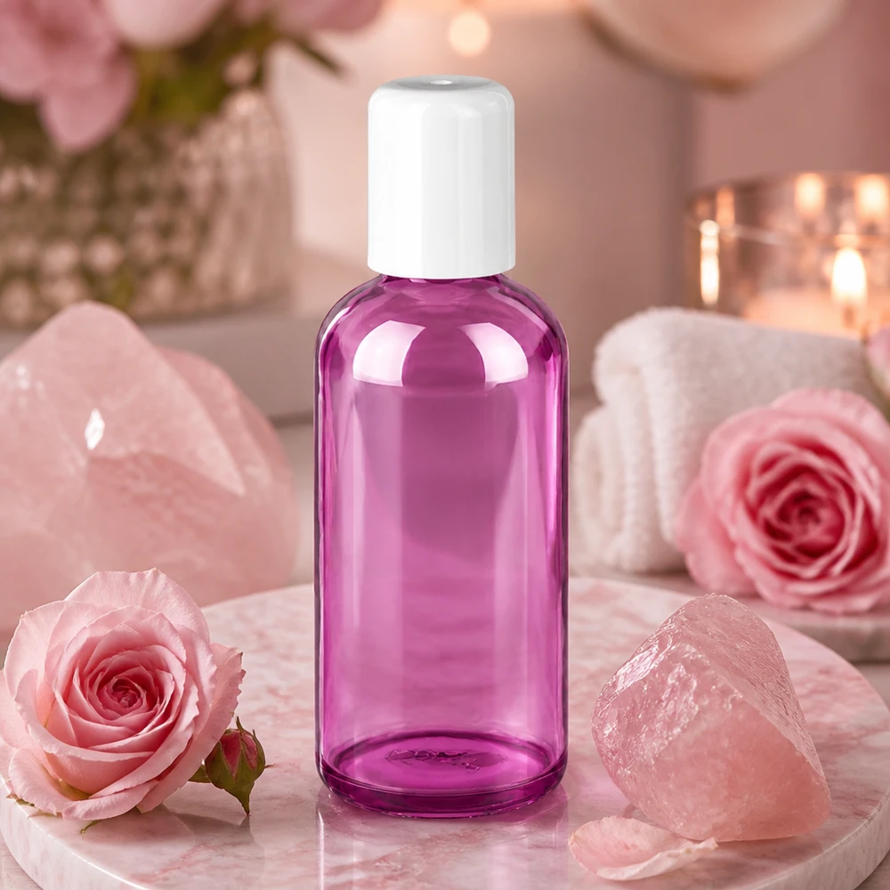 Flacon roll-on 100ml blanc standard PurpleLine UT18/100 Flacon Roll-On 100ml STD UT18/100 pour les cosmétiques DIY et les produits de soin faits maison