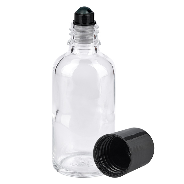 Flacon Roll-On 50ml noir STD ClearLine UT18/50 Flacon Roll-On 50ml noir STD ClearLine UT18/50