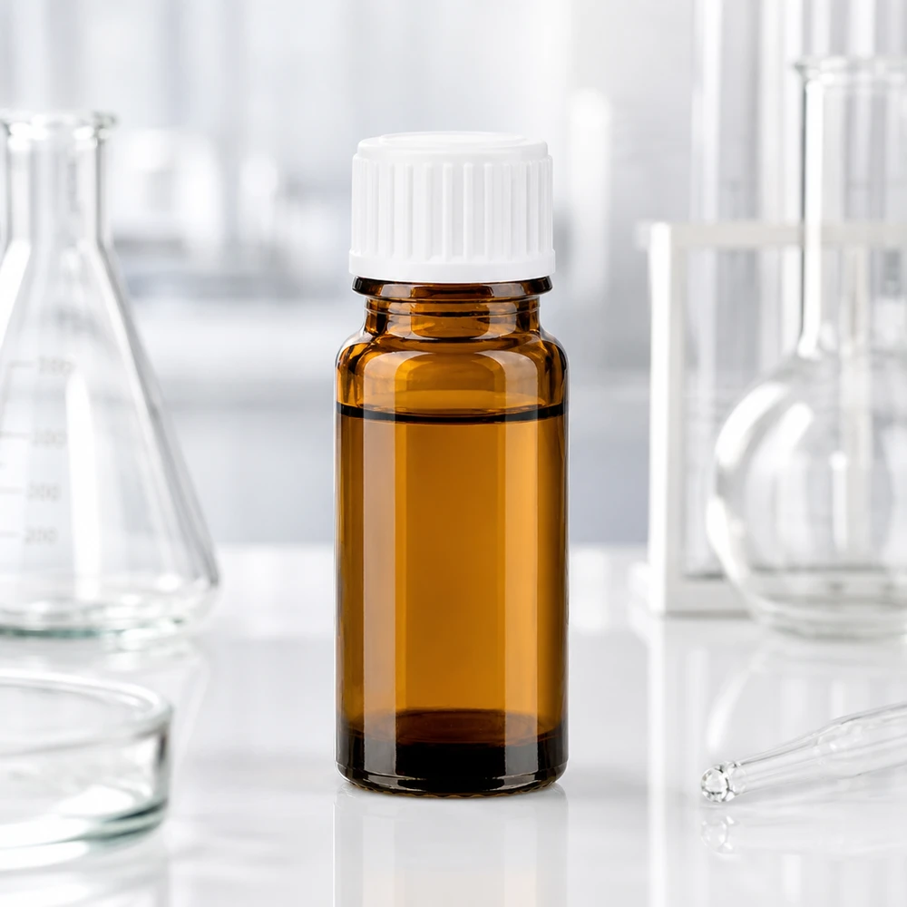 Flacon de pharmacie brun 10ml bouchon vissable blanc standart Flacon de pharmacie avec protection UV, 10 ml, en verre borosilicaté, bouchon standard blanc de 11 mm