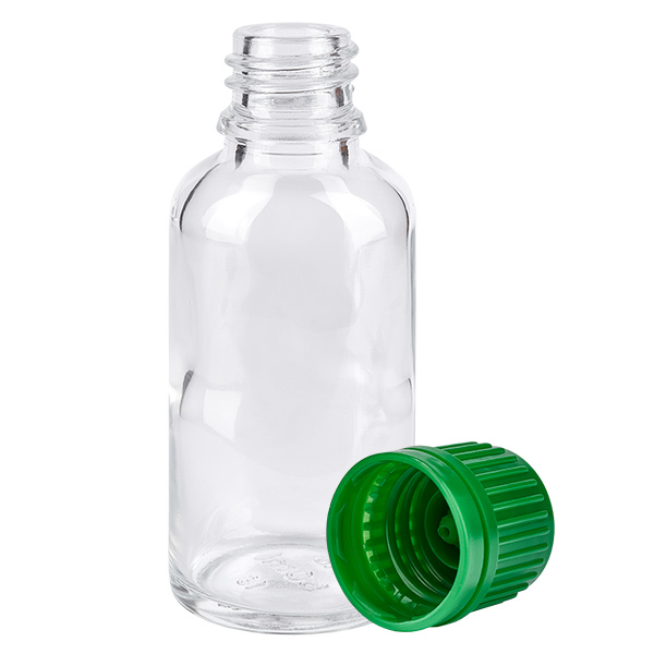 Flacon 30ml 11mm SV vert OV ClearLine UT18/30 Flacon 30ml 11mm SV vert OV ClearLine UT18/30