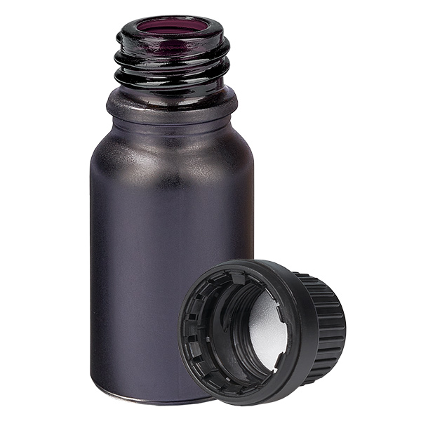 Flacon 10ml 11mm SV noir OV BlackLine UT18/10