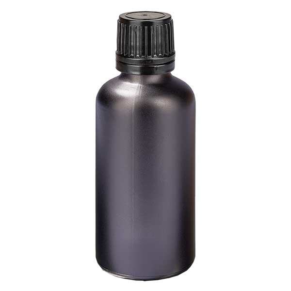 50ml flacon compte-gouttes 1mm fermeture d'inviolabilité BlackLine UT18/50 50ml flacon compte-gouttes 1mm fermeture d'inviolabilité BlackLine UT18/50