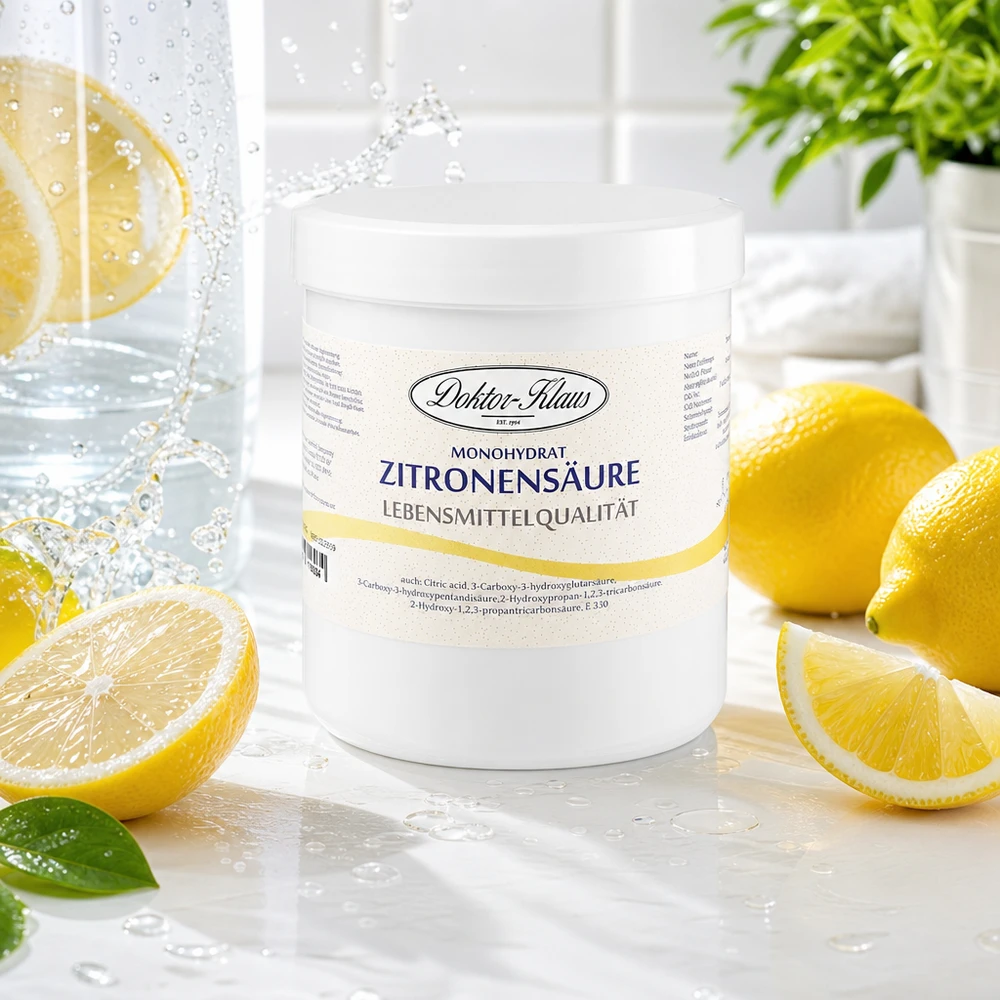 500g d'acide citrique Doktor-Klaus Acide citrique Doktor-Klaus 500g Alternative de nettoyage écologique aux agrumes frais