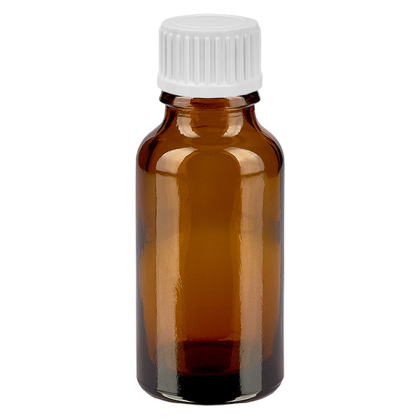 Flacon 20ml (globule) 3mm GR w. STD BrownL. UT18/20