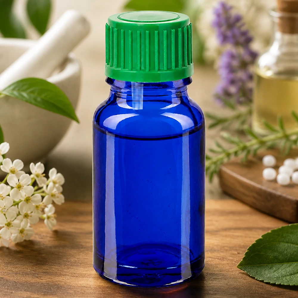 10ml Flacon compte-goutte 0.8mm vert STD BlueLine UT18/10 Petit flacon en verre bleu de 10ml idéal pour les cosmétiques naturels et les mélanges DIY