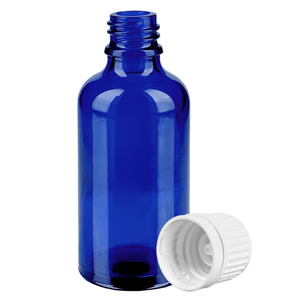 Flacon 50ml 11mm SV blanc OV BlueLine UT18/50