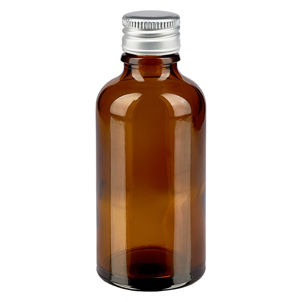Flacon 50ml 11mm SV alu-argent. STD BrownL. UT18/50