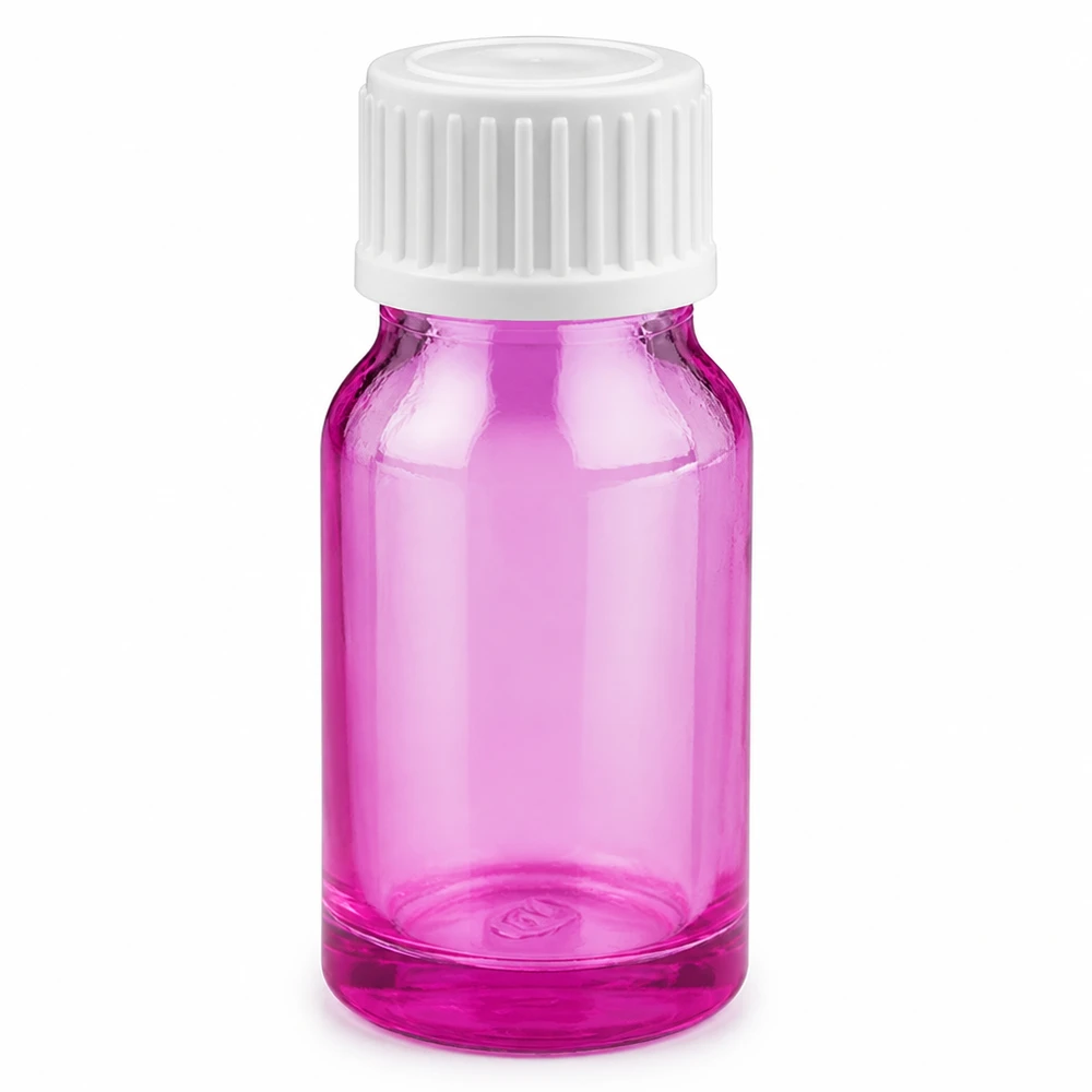 Flacon compte-gouttes 10ml 0.9mm blanc standard PurpleLine. UT18/10 Flacon compte-gouttes précis 10ml violet pour huiles essentielles et essences avec bec fin