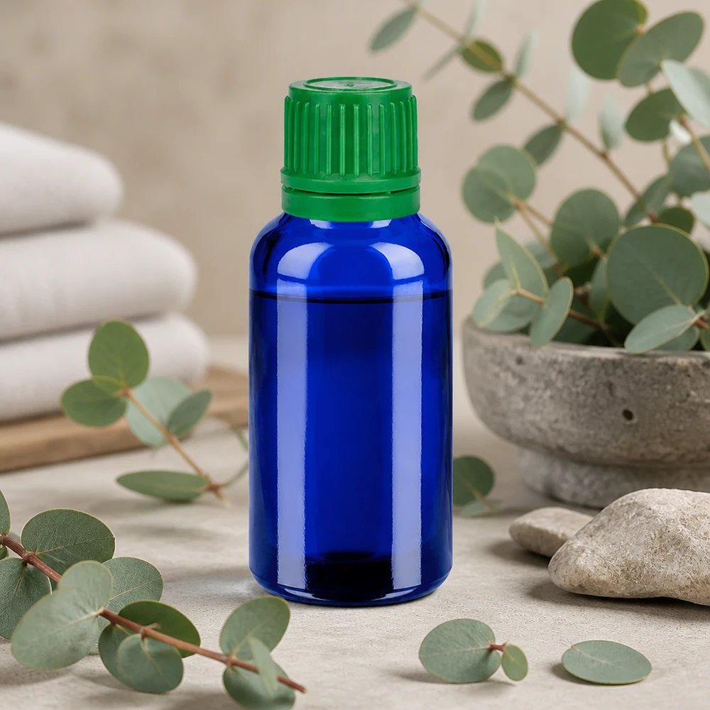 Flacon 30ml 11mm SV vert OV BlueLine UT18/30 Bouteille de pharmacie de 30 ml pour les cosmétiques DIY et les sérums faits maison avec bouchon sécurisé