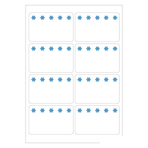 Étiquettes de congélation blanches (56 stickers) 26x40mm