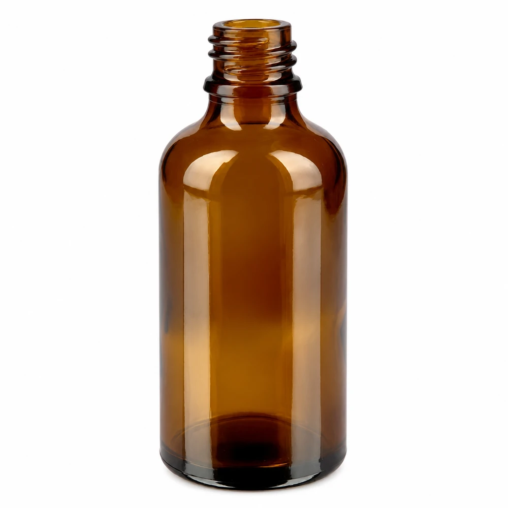 50ml flacon compte-gouttes. 1mm noir STD BrownLine UT18/50 Flacon en verre ambré 50ml avec bouchon compte-gouttes noir pour teinture