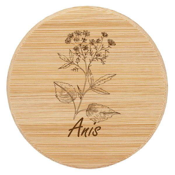 Couvercle en bois « Anis » pour WECK RR60