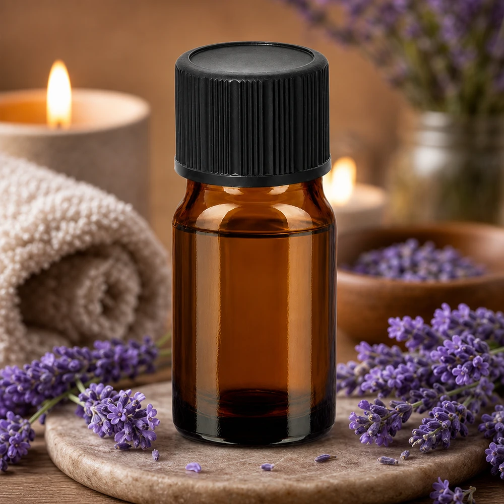 Flacon compte-gouttes compact de 5 ml avec bouchon noir strié pour un stockage sûr