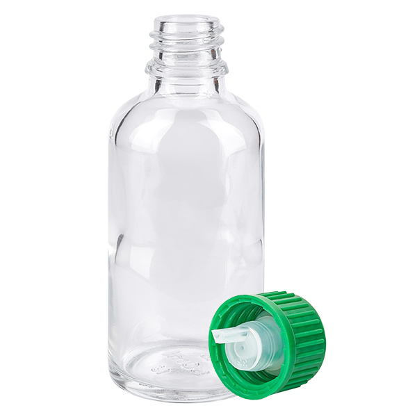 Flacon compte-goutte 50ml 0.8mm vert STD ClearLine UT18/50 Flacon compte-goutte 50ml 0.8mm vert STD ClearLine UT18/50