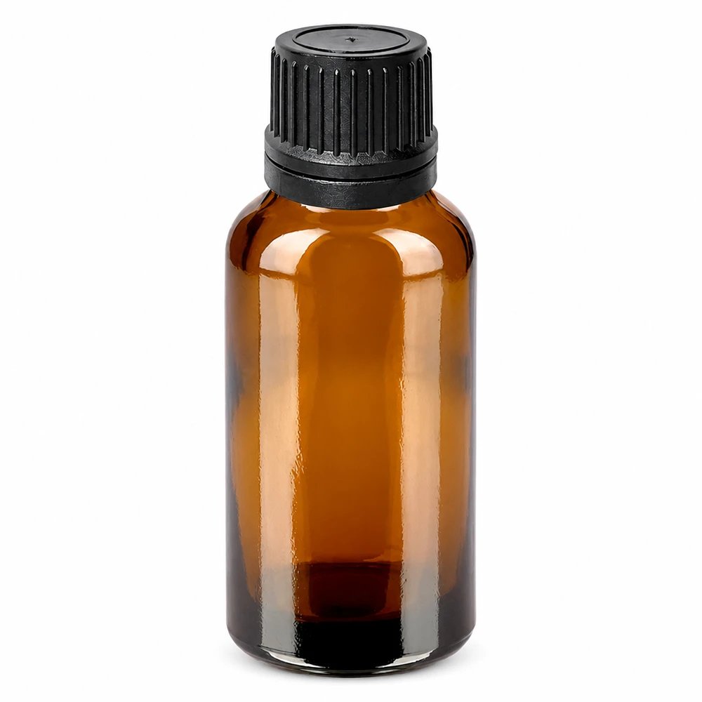 30ml goutte à goutte. 1mm noir OV BrownLine UT18/30 Flacon en verre brun protégé de la lumière 30ml idéal pour l'aromathérapie et les remèdes homéopathiques
