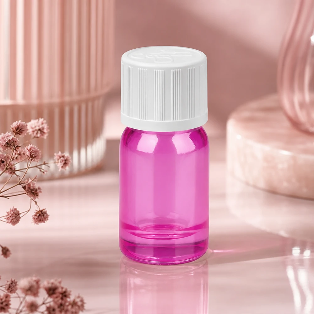 Flacon professionnel Purple Line 5ml avec bouchon standard idéal pour les pharmacies et les praticiens de santé