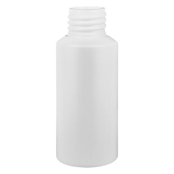 Flacon cylindrique en PET blanc 30 ml, S20x3, sans bouchon
