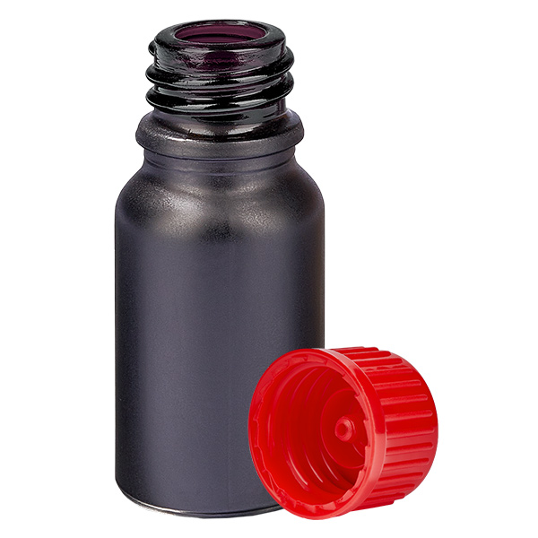 Flacon de 10ml 11mm SV rouge STD BlackLine UT18/10 Flacon de 10ml 11mm SV rouge STD BlackLine UT18/10