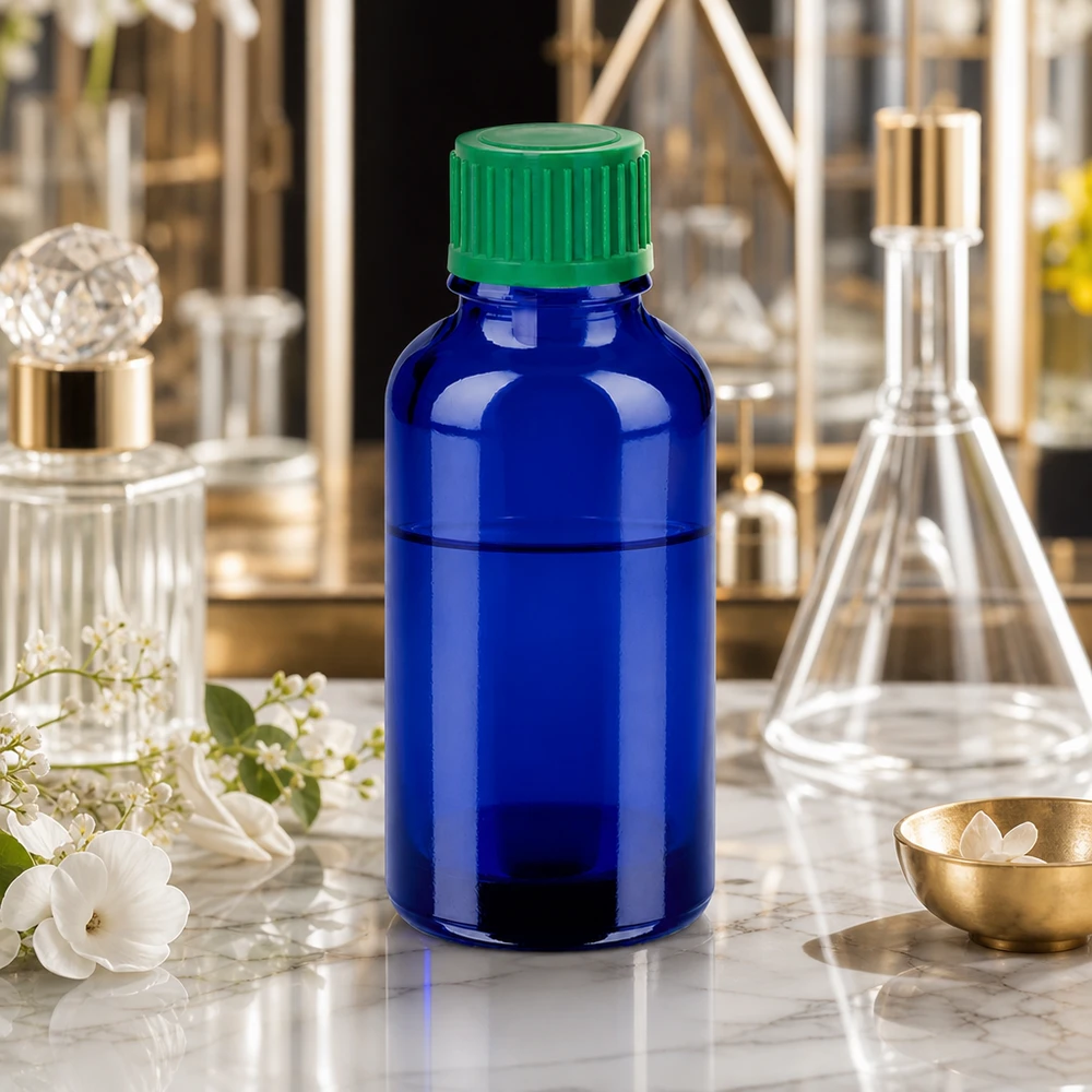 Flacon compte-goutte 30ml 0.8mm vert STD BlueLine UT18/30 Flacon doseur professionnel en verre de 30ml pour l'aromathérapie et la cosmétique naturelle
