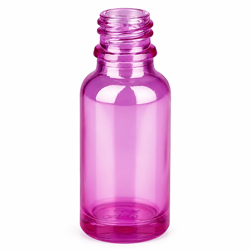 Bouteille à pharmacie de 20ml PurpleLine UT18/20 UNiTWIST Bouteille médicale compacte de 20 ml avec bouchon UT18/20 UNiTWIST d'aspect moderne violet