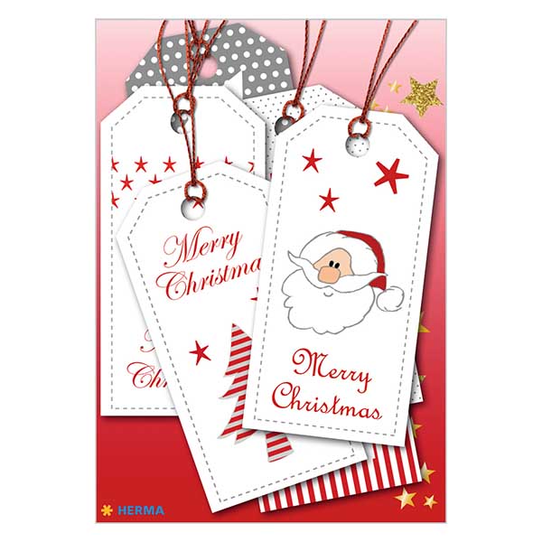 Pendentif &quot;XMAS&quot; (6 pièces) avec paillettes