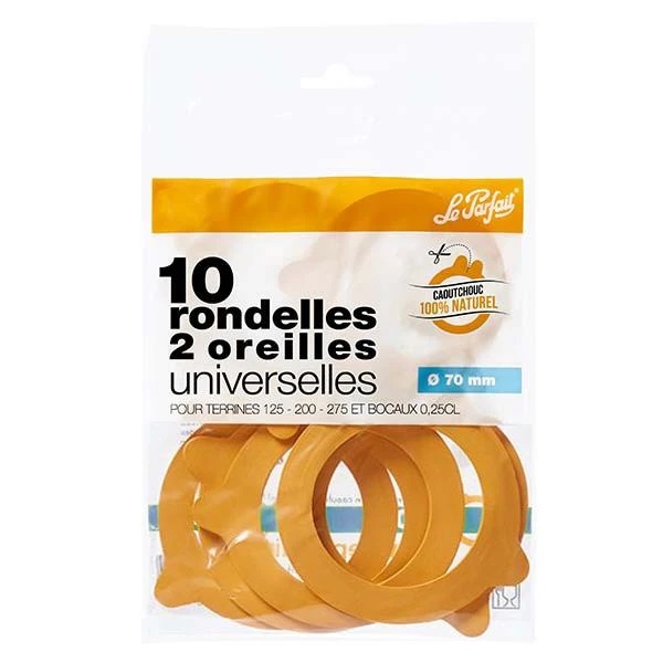 Le Parfait® Super 10 joints Ø70 mm Le Parfait® Super 10 joints Ø70 mm