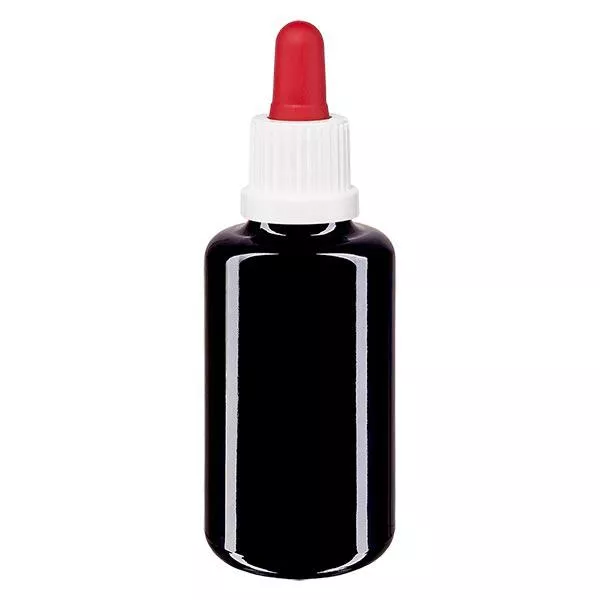 Pharmacie fl. viol. Pipette 30ml blanc/rouge OV