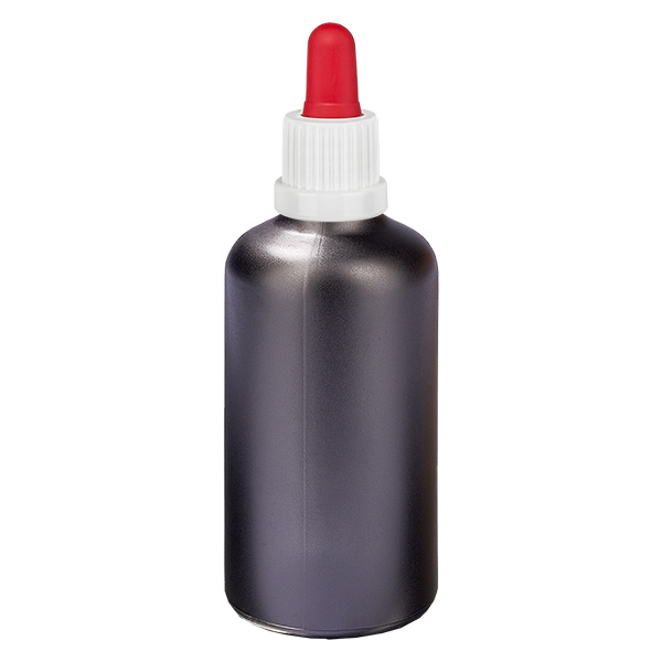 Flacon pipette 100ml blanc/rouge OV BlackLine UT18/100 Flacon pipette 100ml blanc/rouge OV BlackLine UT18/100