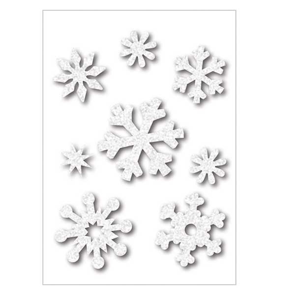 Stickers en feutre &quot;Cristaux de glace&quot; (8 stickers)