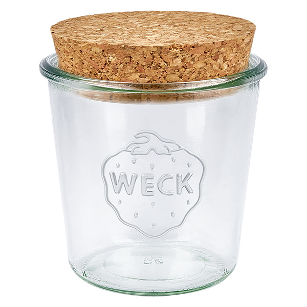 580ml bocal conique WECK RR100 avec bouchon nature