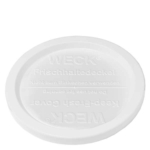 1000ml bocal conique avec couvercle fraîcheur WECK RR100 WECK Couvercle fraîcheur blanc pour 280ml Kouglof RR100 Couvercle de rechange avec inscription et motif en relief
