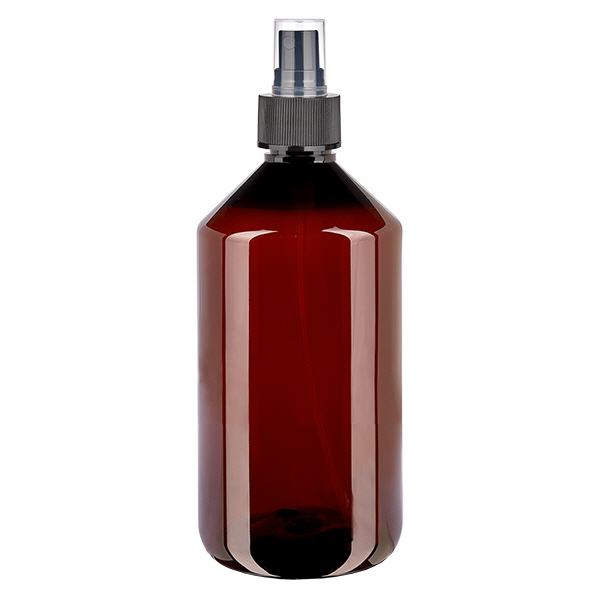 Flacon PET 750ml avec vaporisateur noir Flacon PET 750ml avec vaporisateur noir