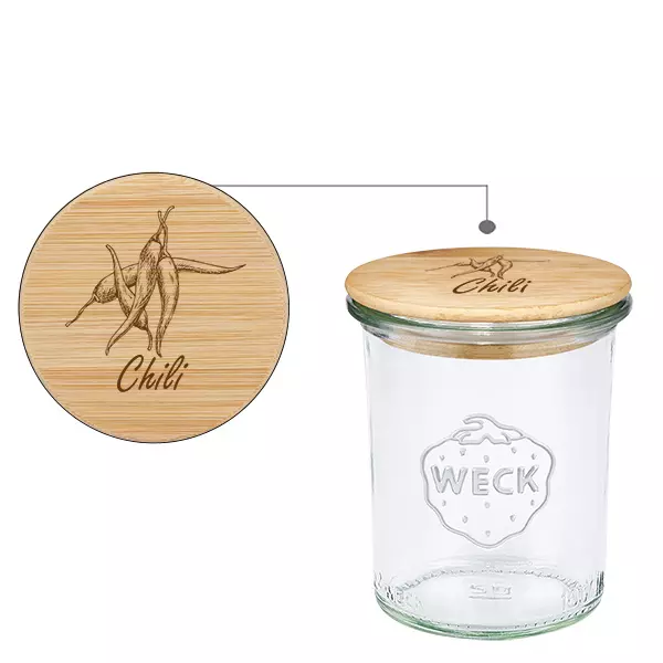 Coffret en bois « Poivre » avec revêtement WECK 160 ml Coffret en bois « Poivre » avec revêtement WECK 160 ml