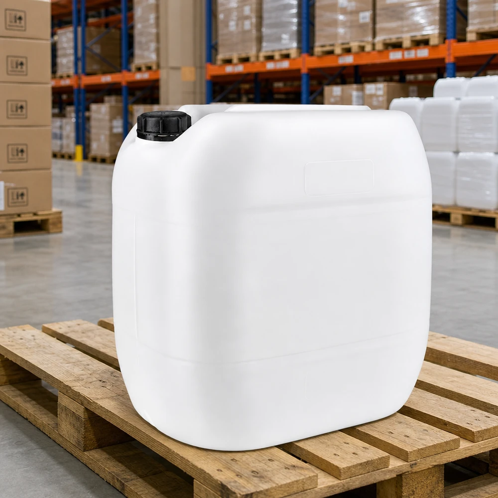 Récipient à liquide robuste de 30 L avec couvercle à vis, destiné au transport et au stockage
