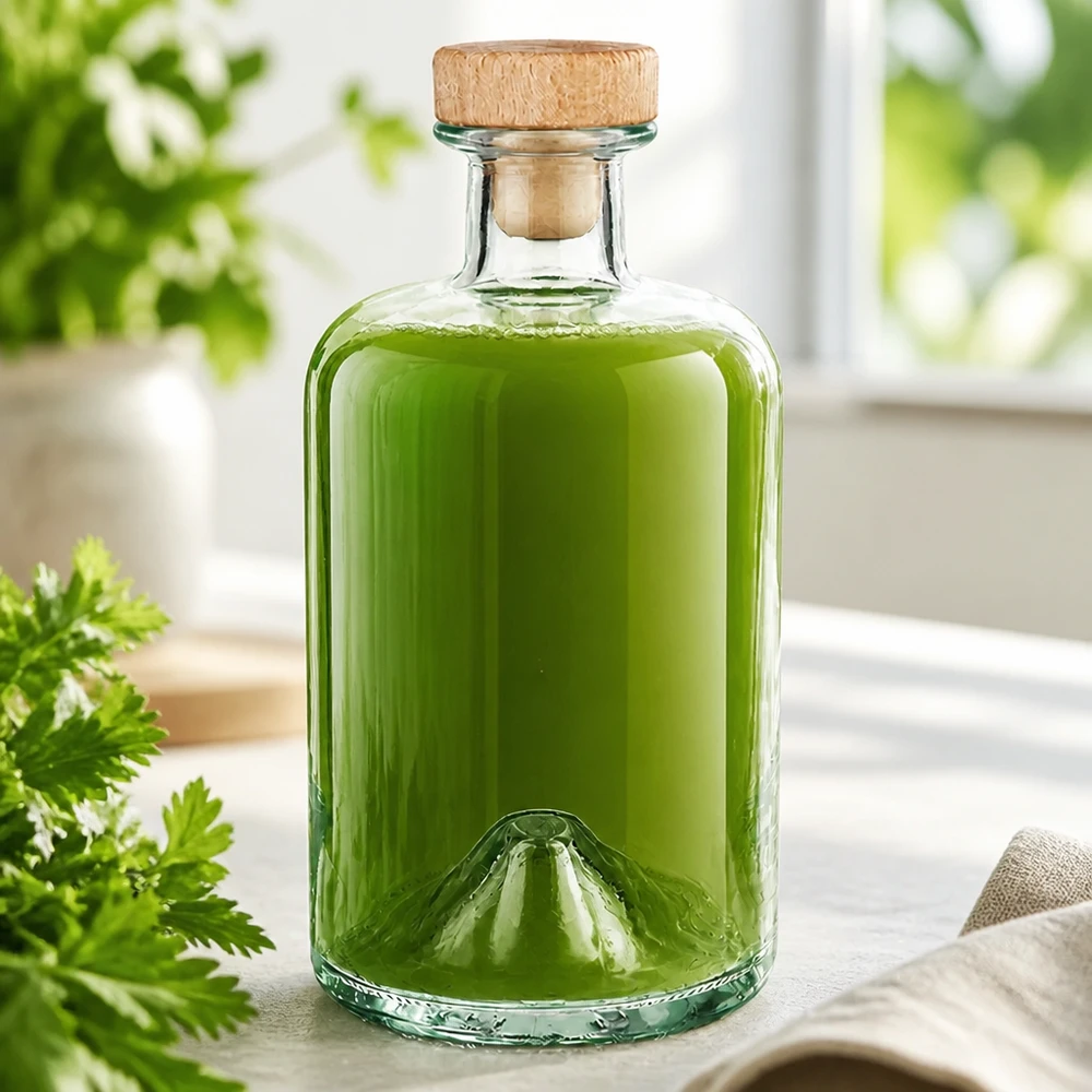 Flacon à pharmacie 500 ml « Sofia » avec bouchon en bois UNiTWIST®
