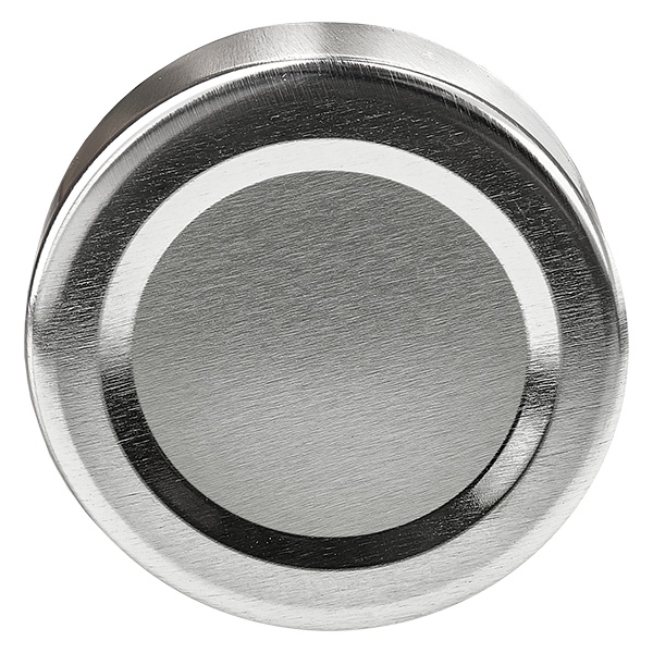 135ml Verre rond avec couvercle BasicSeal argent UNiTWIST