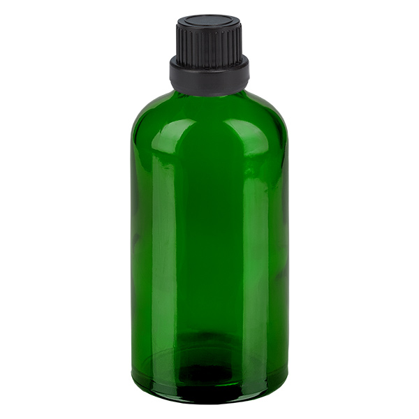 Flacon 100ml 11mm SV noir OV GreenL. UT18/100