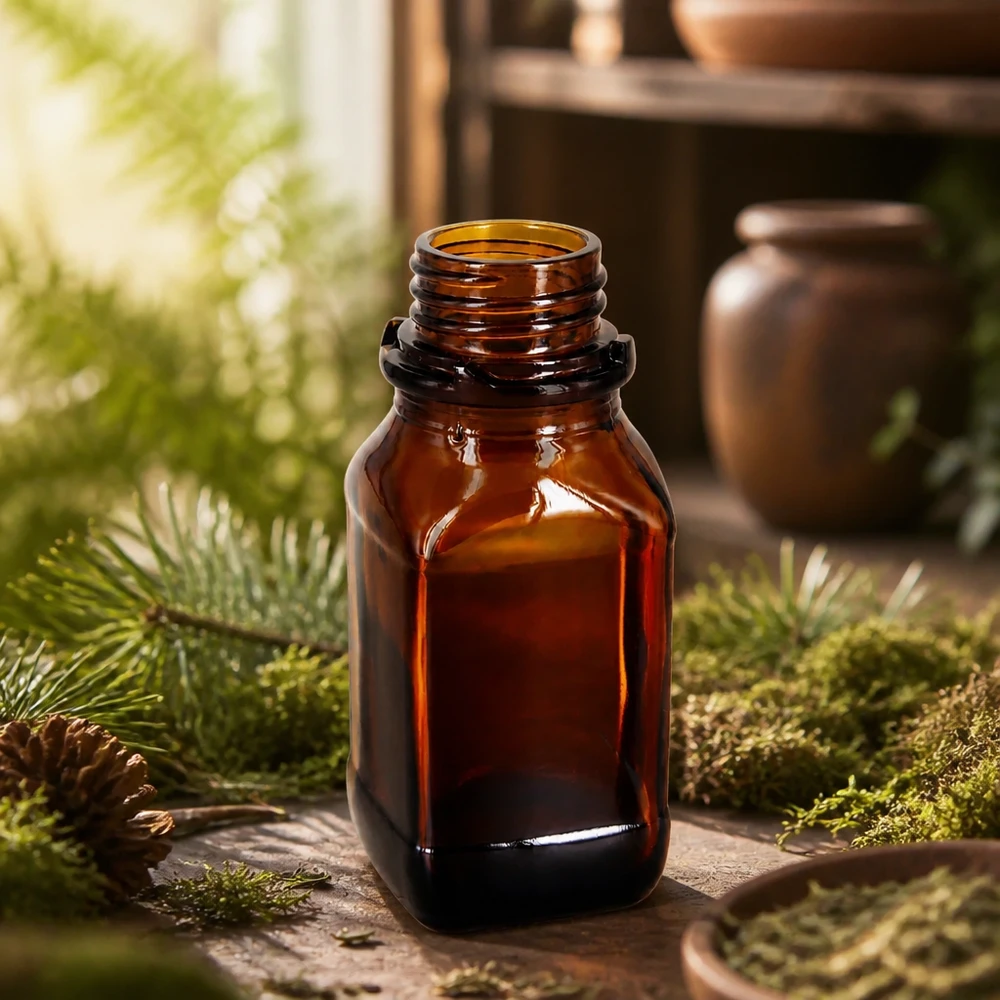 Flacon en verre brun de 100 ml pour vos substances précieuses