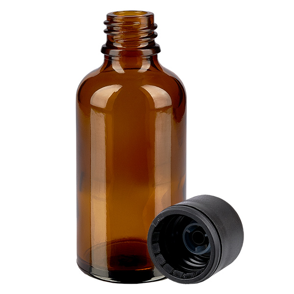 Flacon de 50ml 6mm SV noir STD BrownLine UT18/50 Flacon de 50ml 6mm SV noir STD BrownLine UT18/50