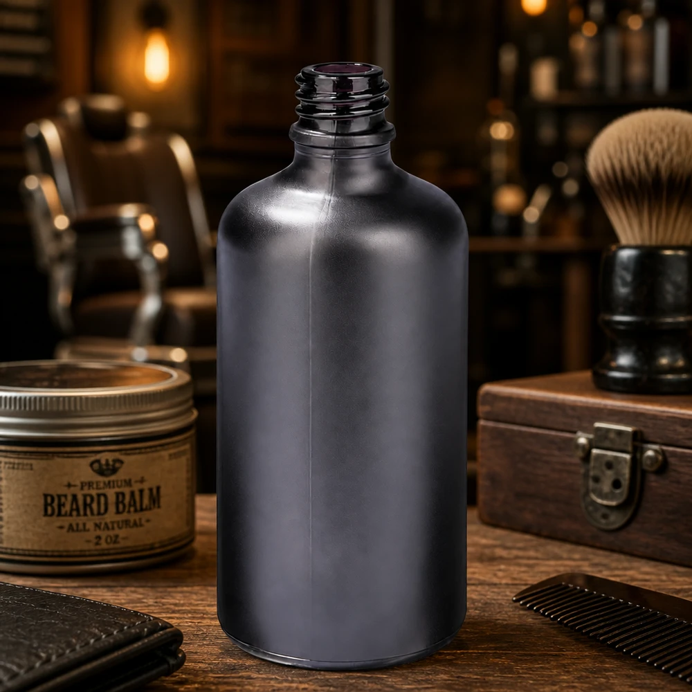Flacon à pharmacie de 100ml BlackLine UT18/100 UNiTWIST Flacon de 100 ml gris foncé BlackLine UT18/100 UNiTWIST avec protection UV pour contenus sensibles à la lumière