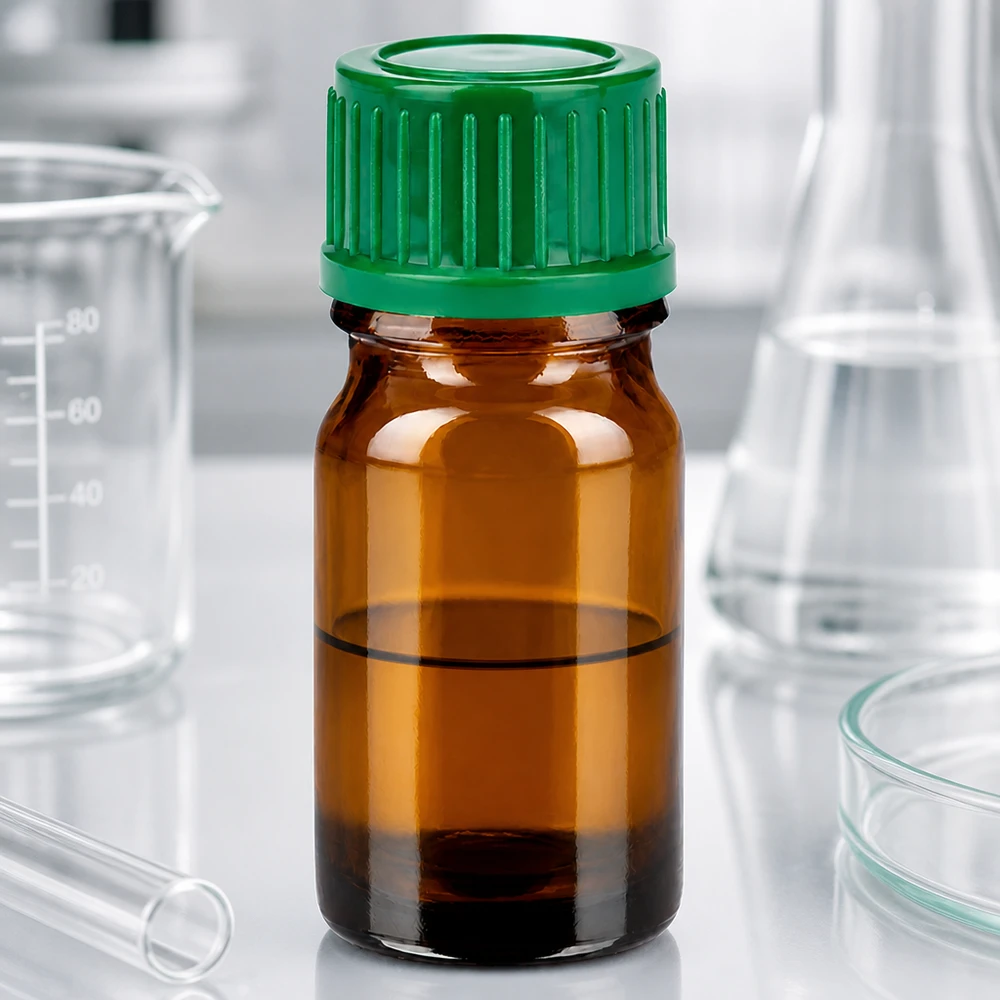 Flacon de 5ml 11mm SV vert STD BrownLine UT18/5 Flacon de laboratoire de 5ml en verre brun anti-UV avec bouchon à vis vert sûr