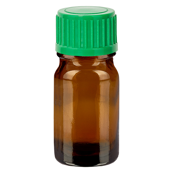 Flacon compte-goutte 5ml 0.8mm vert STD BrownLine UT18/5