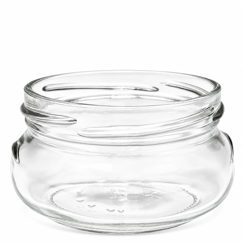 120ml Verre terrine sans couvercle (TO70) UNiTWIST UNiTWIST Terrina120 Pot à terrine 120ml TO70 pas de vis transparent vide sans couvercle